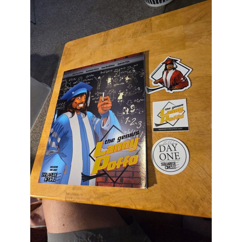 Rare Leaping Lanny Poffo Day One Book 25/47 Blue Cover Magnet Sticker